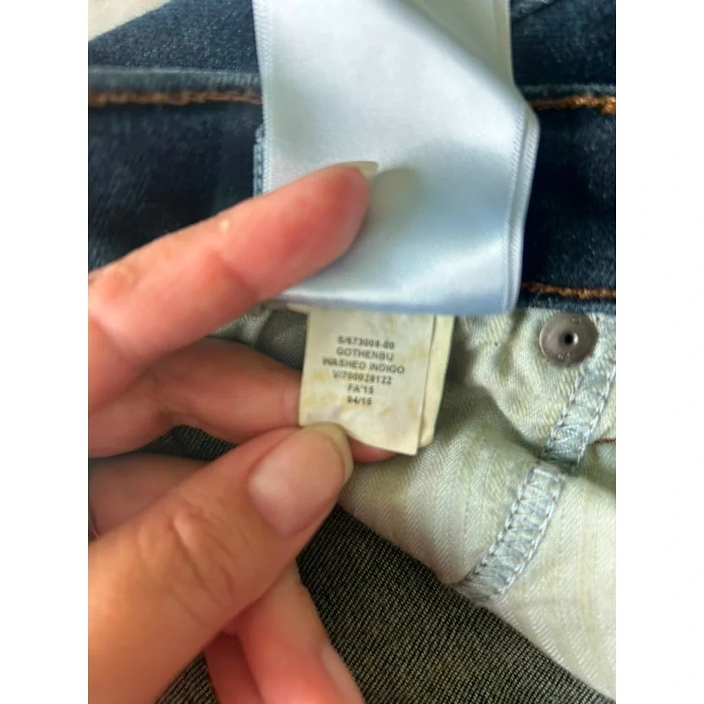 Banana Republic Premium Denim Gothenburg Skinny Jeans Womens 27 Washed Indigo